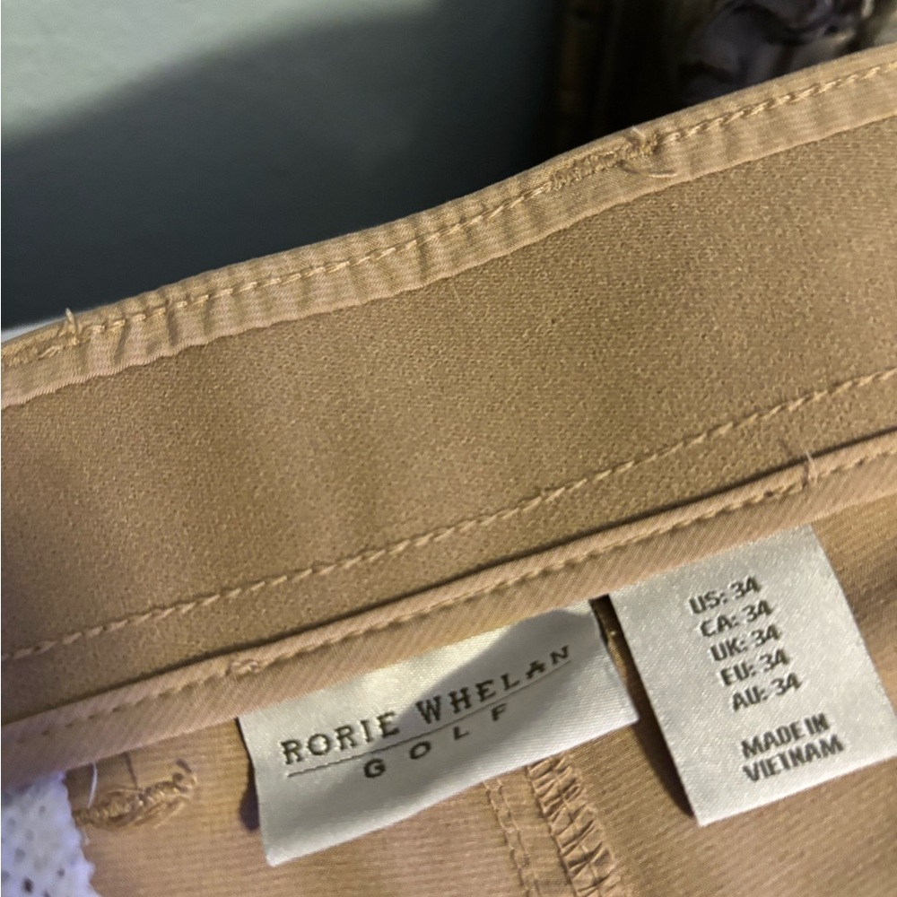 Effortless Tan Flat Front Shorts